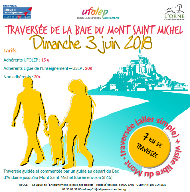 Traversée de la baie du Mt St Michel