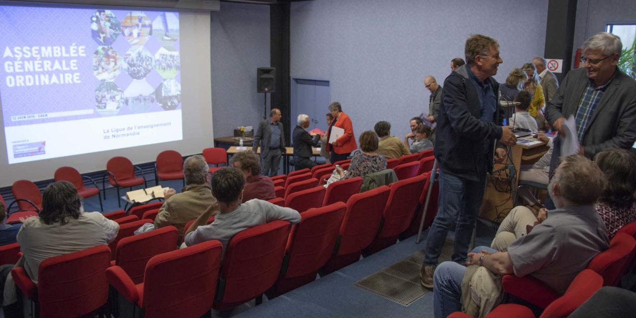 Assemblée Générale ordinaire de la Ligue de l’enseignement de Normandie 12/06/2018