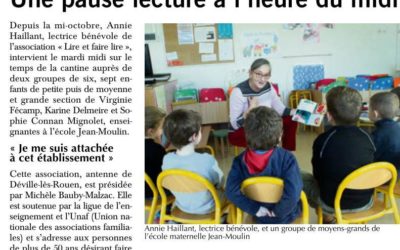 Une pause lecture à l’heure de midi