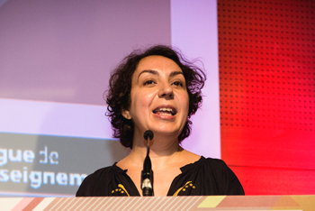 Nadia Bellaoui, secrétaire générale de la Ligue de l’enseignement, désignée parmi les cinq observateurs indépendants du Grand débat national