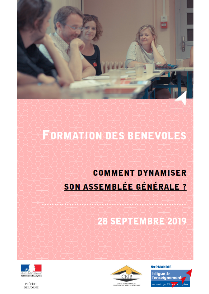 Formation des bénévoles - dynamiser son Assemblée Générale