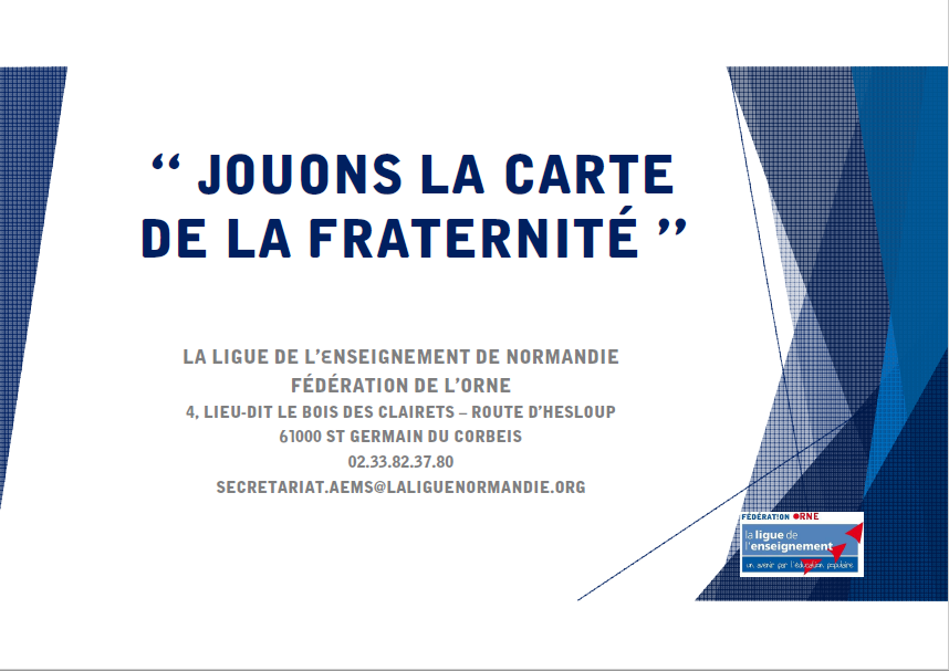 Exposition « Jouons la carte de la Fraternité »