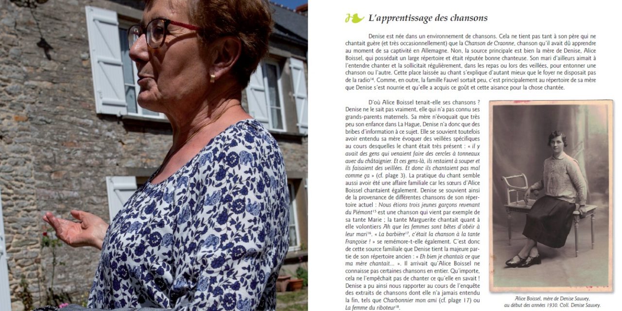 Chanteuse du Cotentin : un livre et un CD produits par l’association La Loure