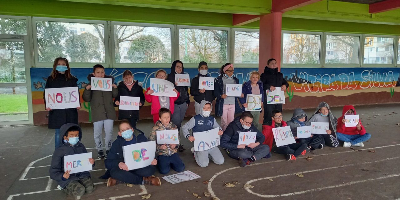 Un projet solidaire avec la classe d’Ulis de l’Ecole Vieira da Silva…