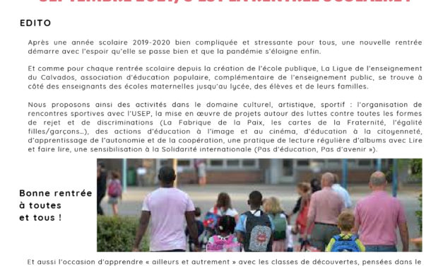 La Gazette de la fédération du Calvados N°4 • SEPTEMBRE 2021