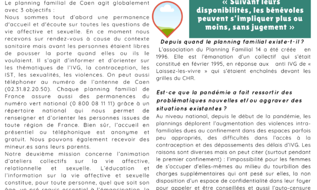 Interview du Planning Familial