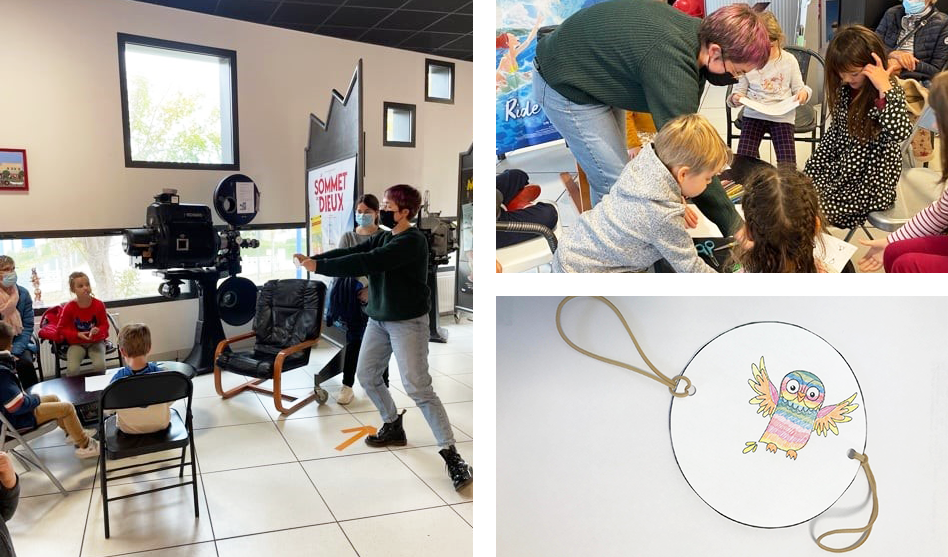 Ateliers « Jouets optiques » et « Egalité filles/garçons au cinéma » à Hauteville-sur-Mer
